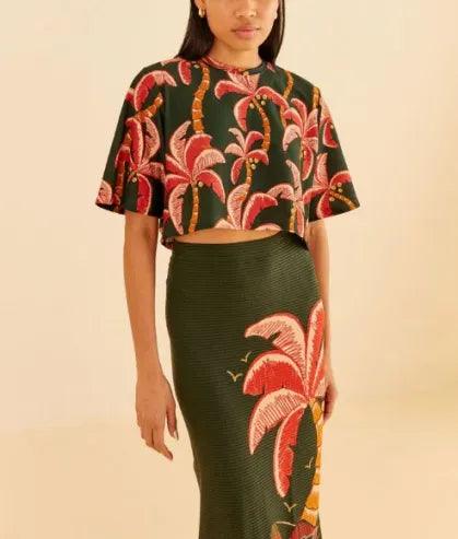 TSHIRT CROPPED COQUEIRO - Wanessa Lopez Concept